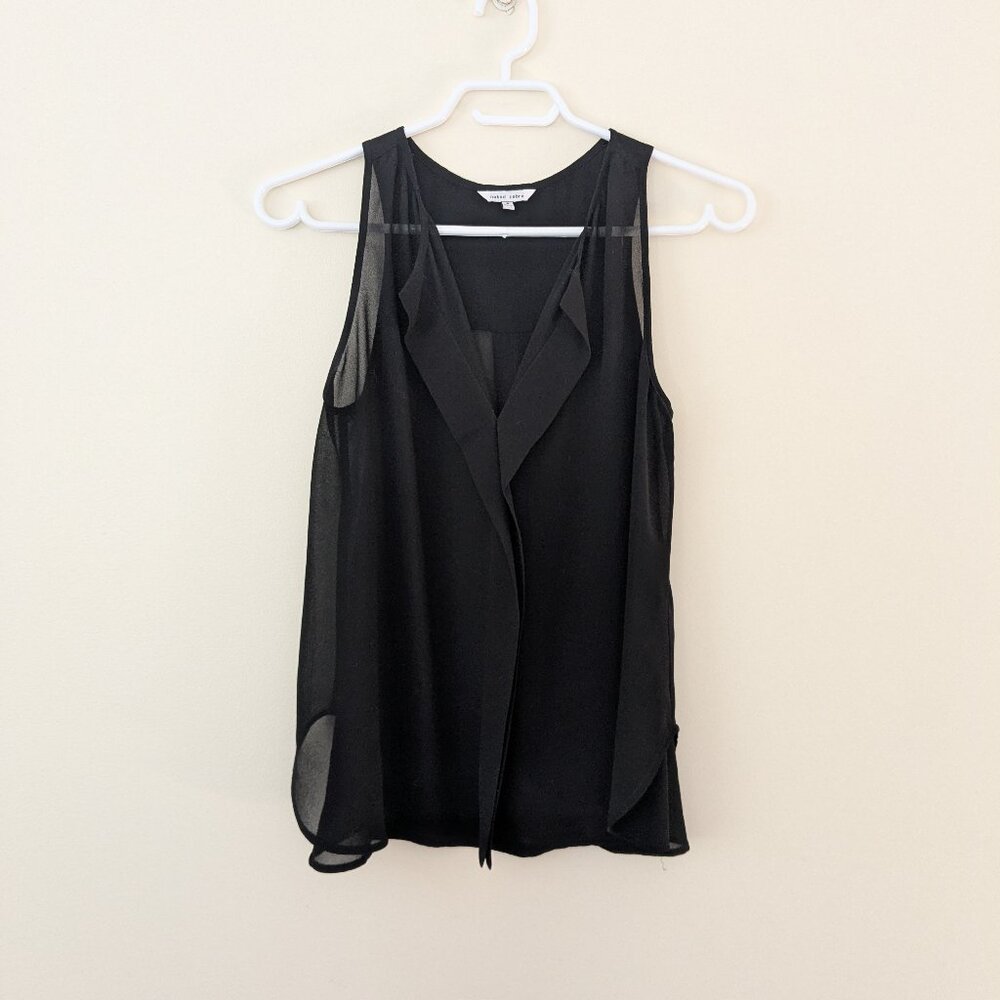 Sheer black tank top